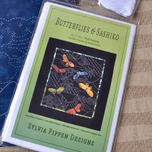 sashiko and applique pattern by Sylvia Pippen