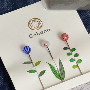 Cohana glass head pins