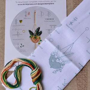 embroidery kit Kiriki Hanging Basket