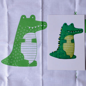 Embroidery kit Kiriki alligator