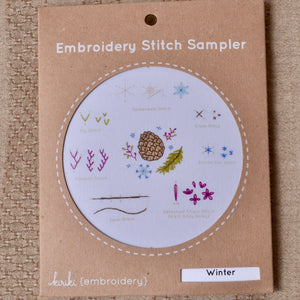 Kiriki embroidery stitch sampler