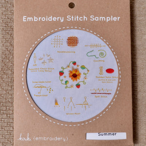 modern embroidery kit Kiriki