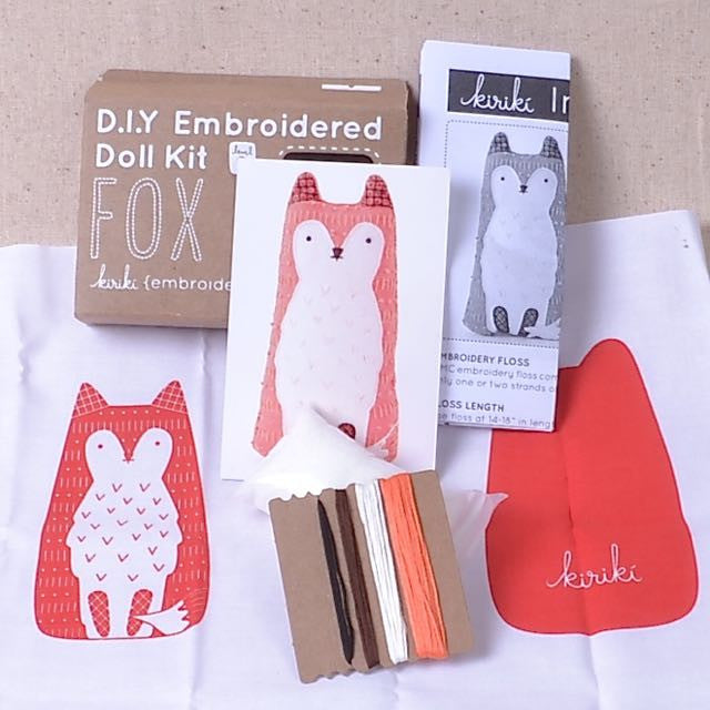 Embroidery Kit, Red Fox