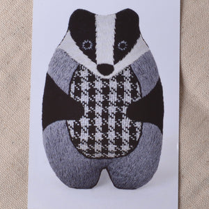 Kiriki embroidery kit, Badger