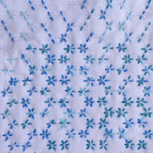 Hitomezashi sashiko preprinted fabric ready to stitch