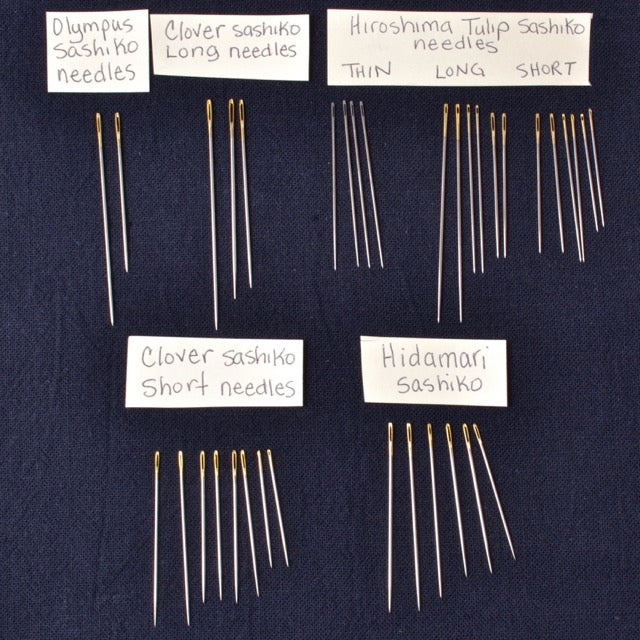 Sashiko Needles Comparison chart