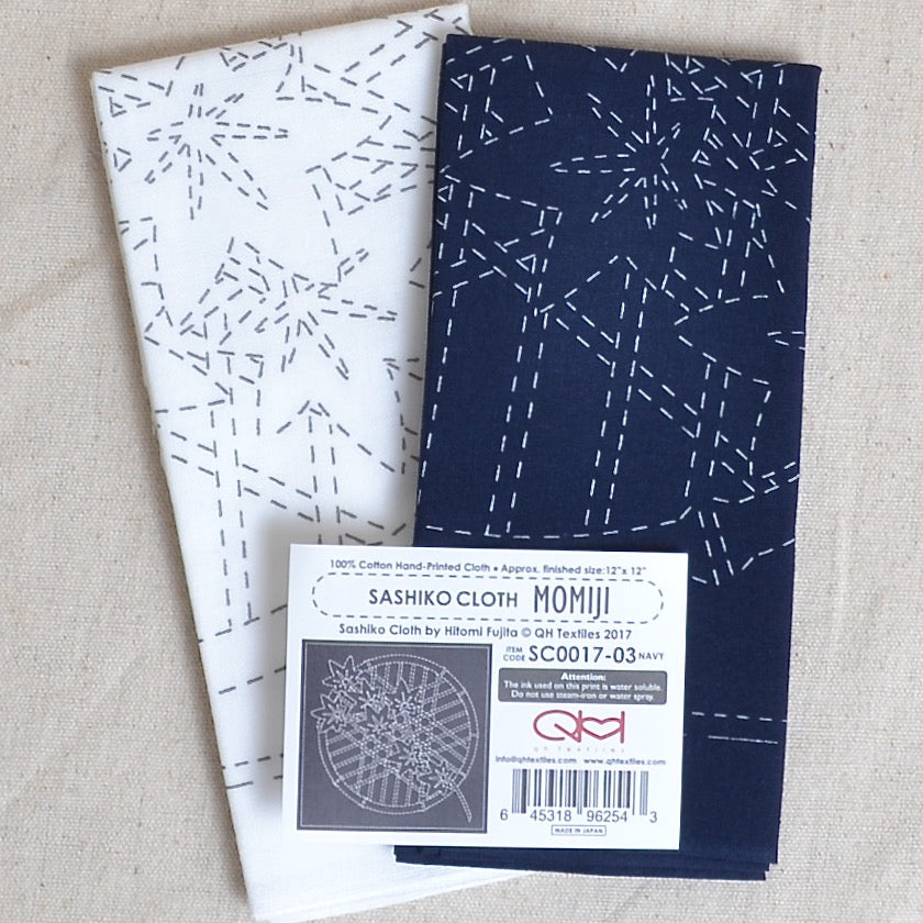 QH Textiles sashiko cloth fabric kits for Momjij design