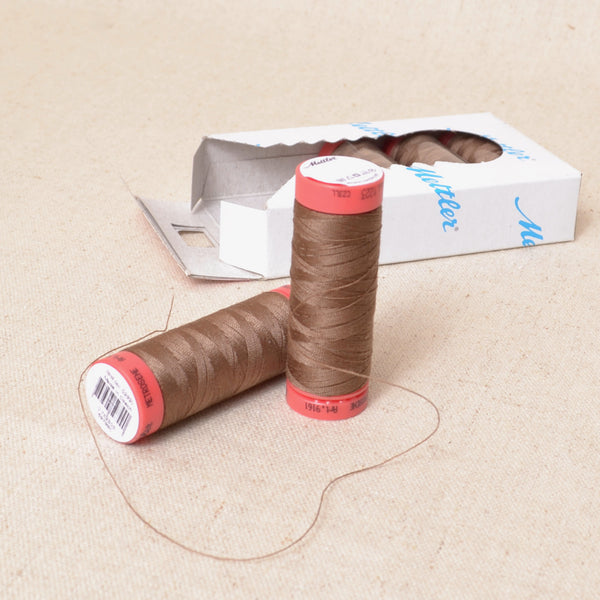 Mettler Sewing Thread, Pecan #1223 - A Threaded Needle