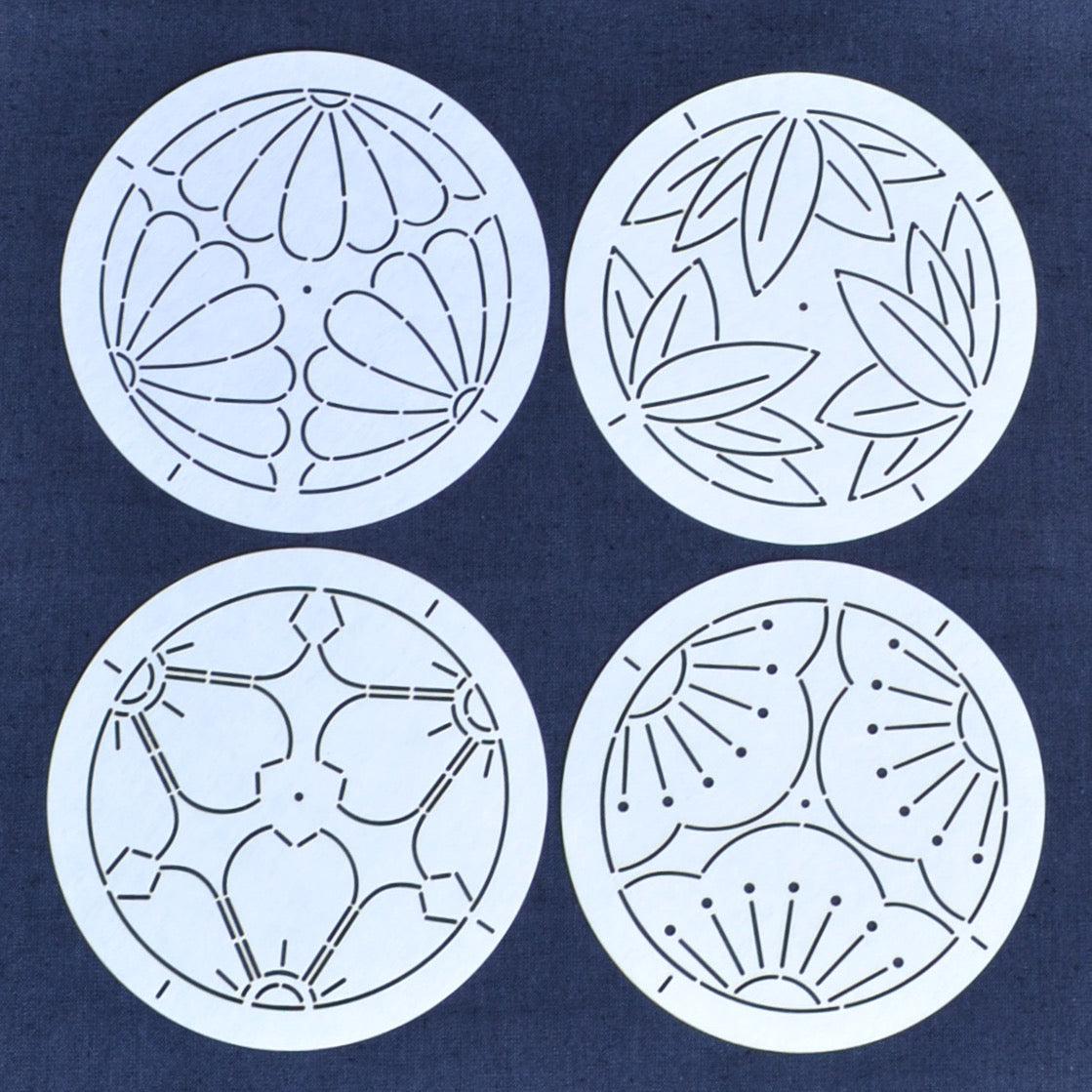 Sashiko Stencils, Chrysanthemum