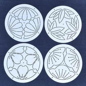 Set of 4 Sashiko Stencils