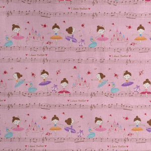 ballerinas on pink cloth