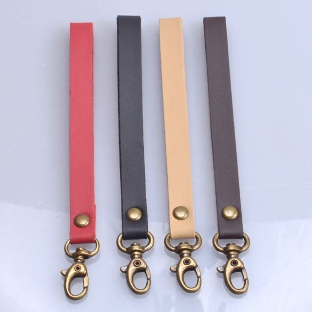 Leather Wrist Strap for Bag, Pouch or Purse - A Threaded Needle
