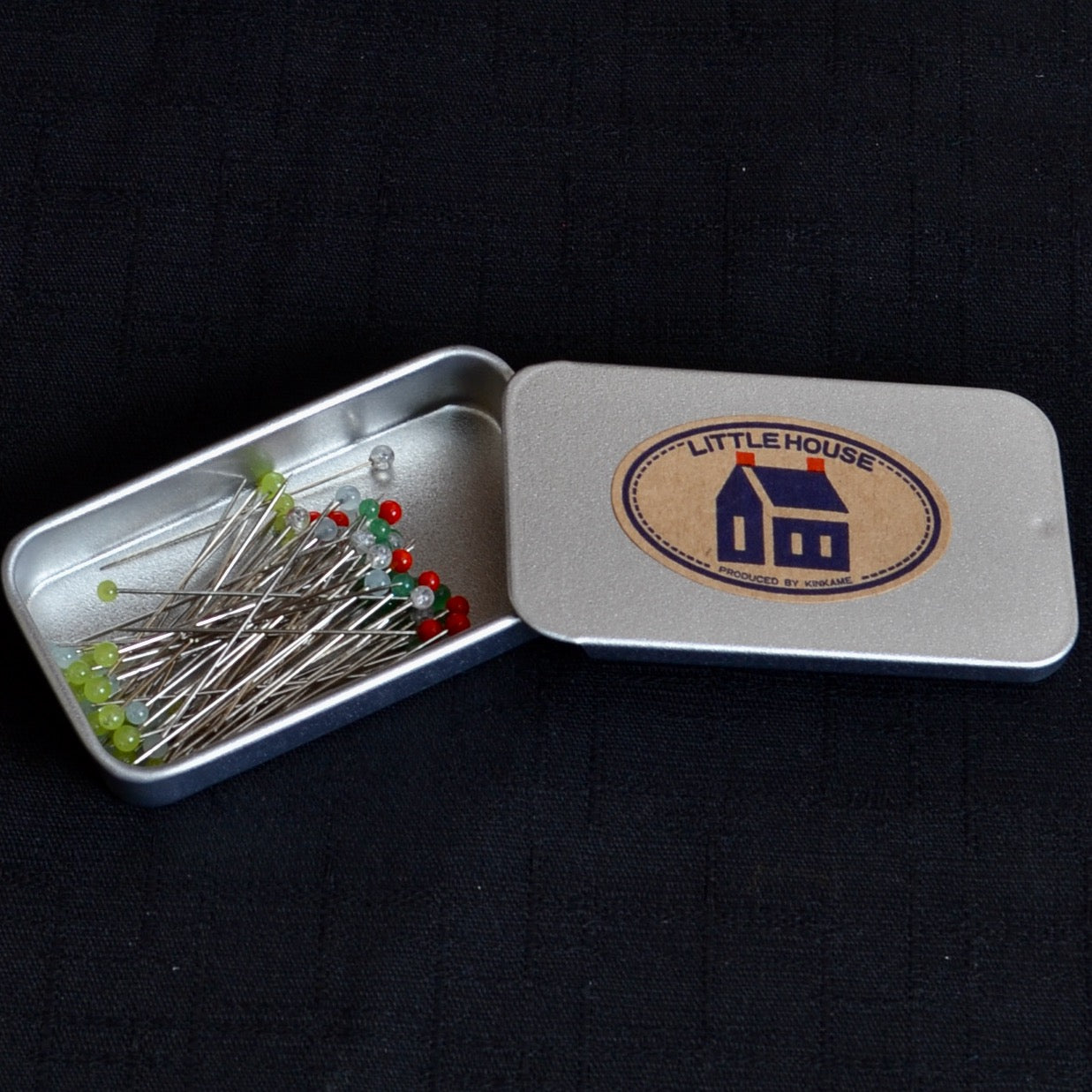 dressmakers tin of pins by Little House