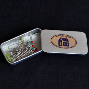 dressmakers tin of pins by Little House