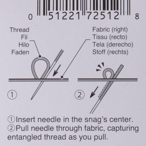 Snag repair needles for sweaters