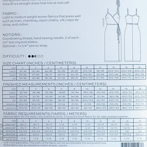Measurments  and size chart for Calvin Wrap dress