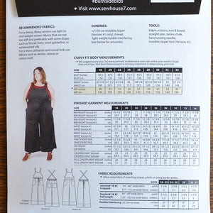 Clothing pattern for overalls by Sew House Seven