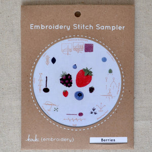 Embroidery kit, Berries, by Kiriki Press
