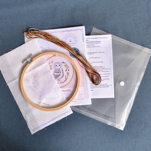 Embroidery kit from Chat Dans l'aiguille