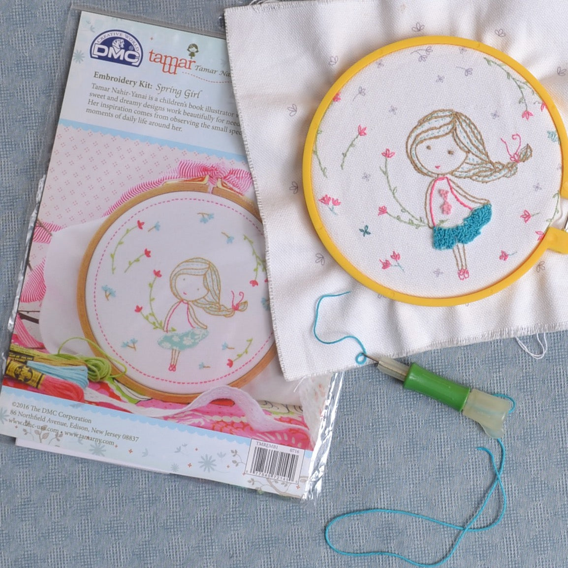 Spring Girl embroidery kit