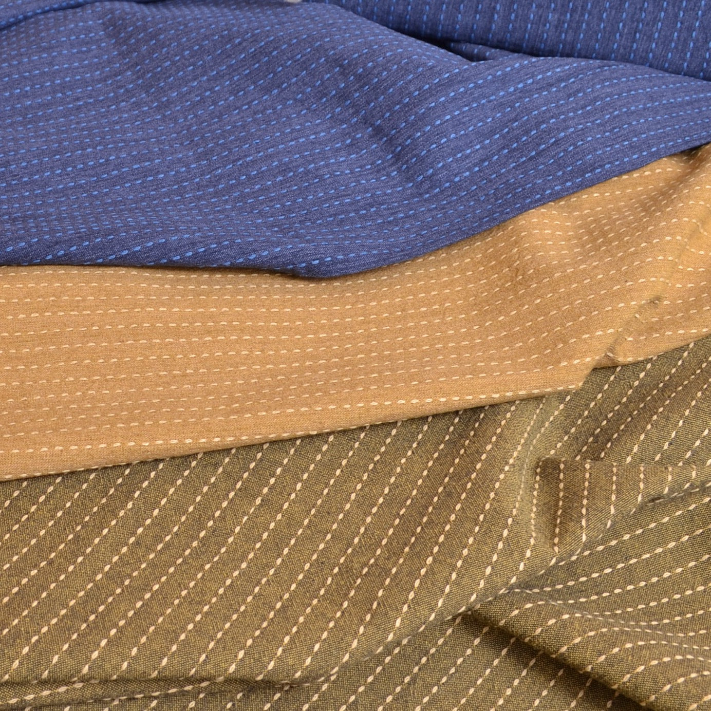 Various colours of Kurenai cotton fabric