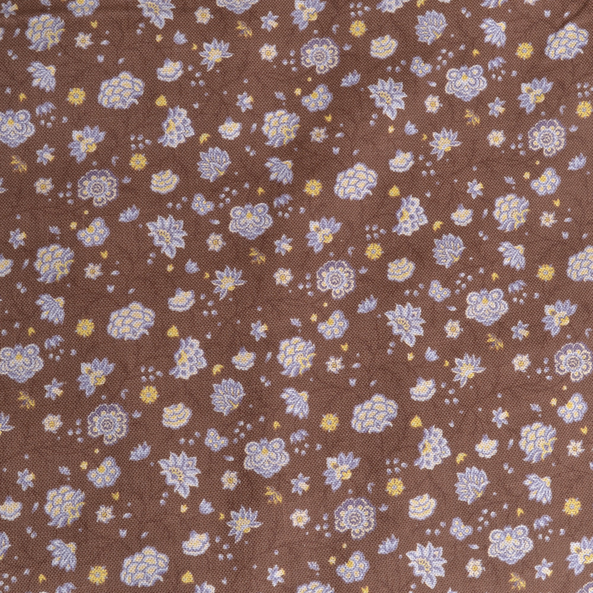 Sarasa Cotton Fabric, Brown Print