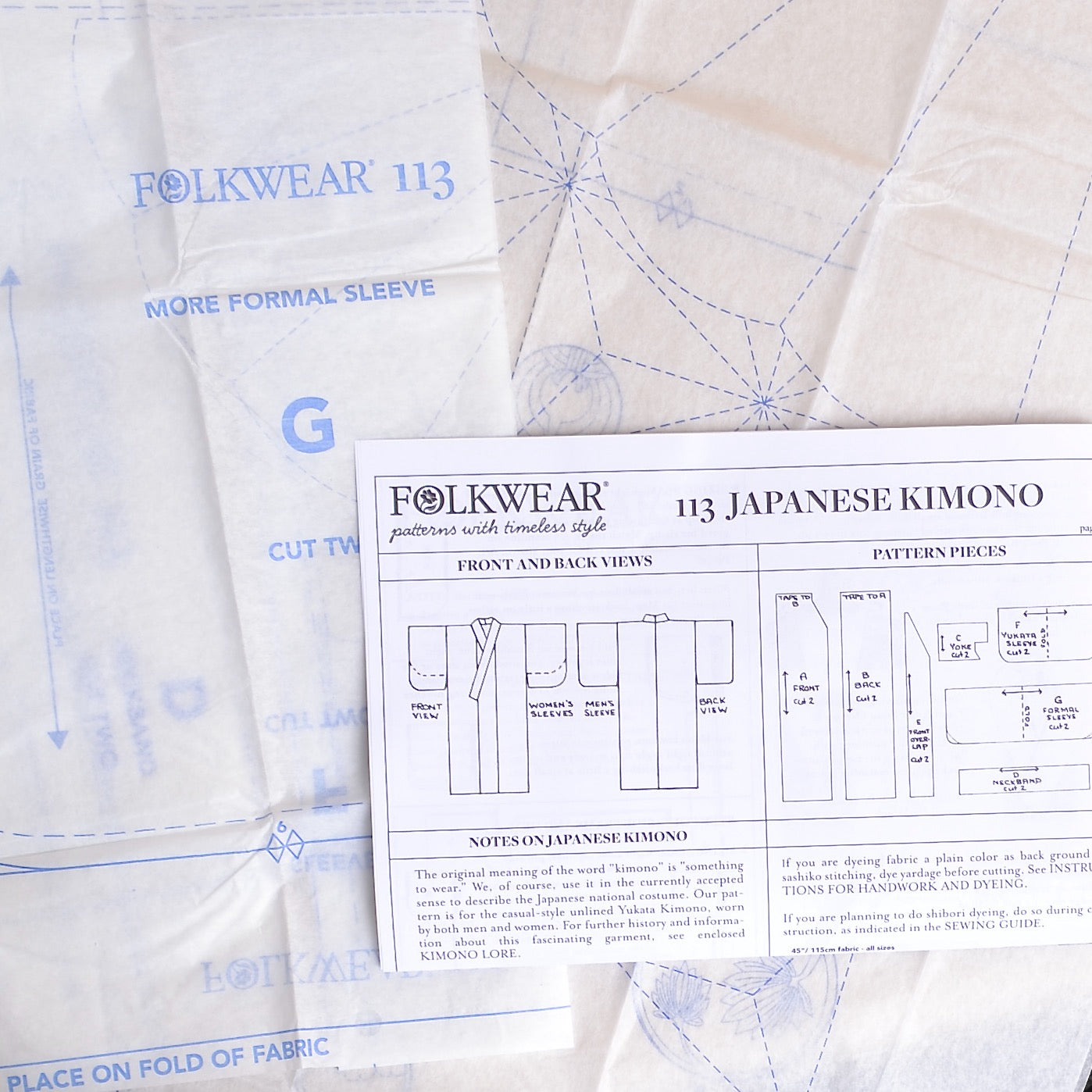 Japanese Kimono Sewing Patterns