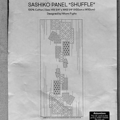 Sashiko Panel "Shuffle" cover paper