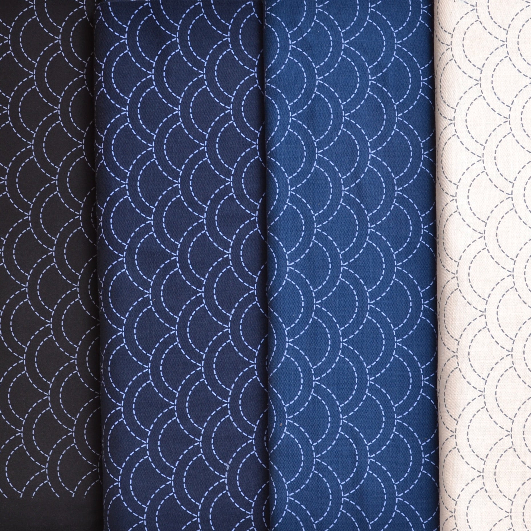 sashiko pre printed fabric