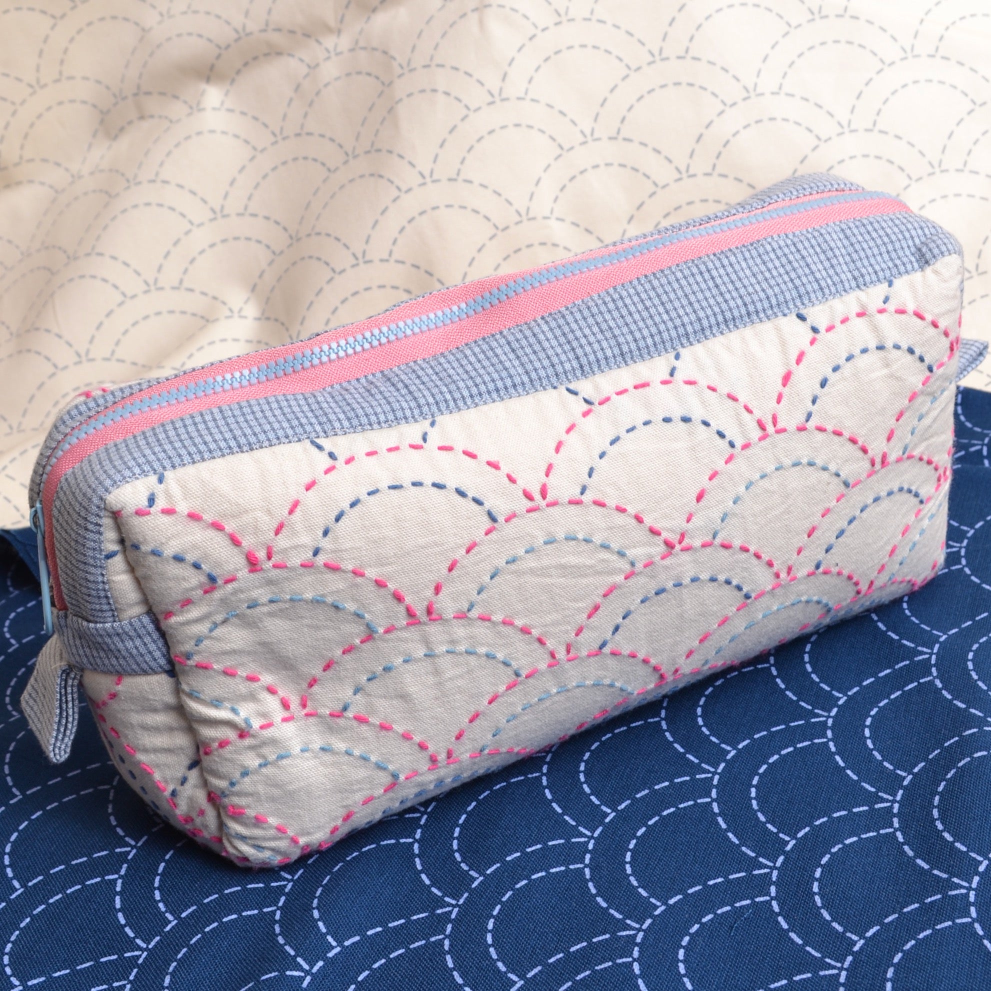 sashiko pre printed fabric