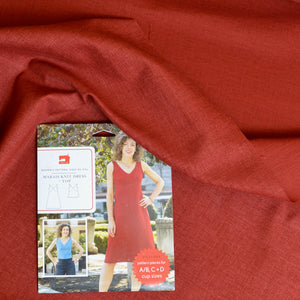 Red cotton fabric from Morikiku