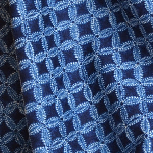 indigo coloured cotton fabric by Kokko