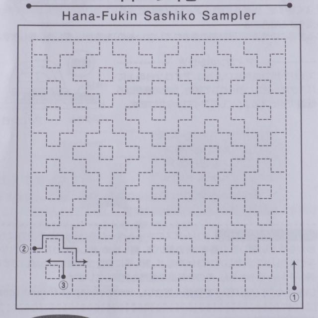 Olympus pre printed sashiko sampler
