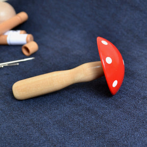 Darning mushroom for woven and knitted fabrics