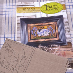 Needle Punch Threads that Bind Soft Perch