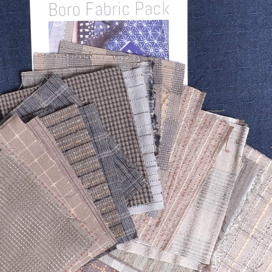 assorted grey cotton fabric pack, small pieces