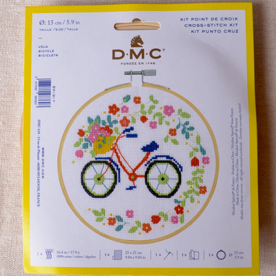 Bicycle cross stitch kit