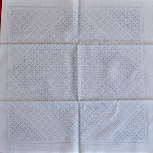 Cotton fabric  pre print Morning Glory design by La Bouquetiere