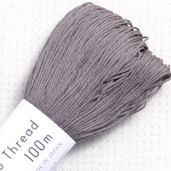 taupe grey sashiko thread #130