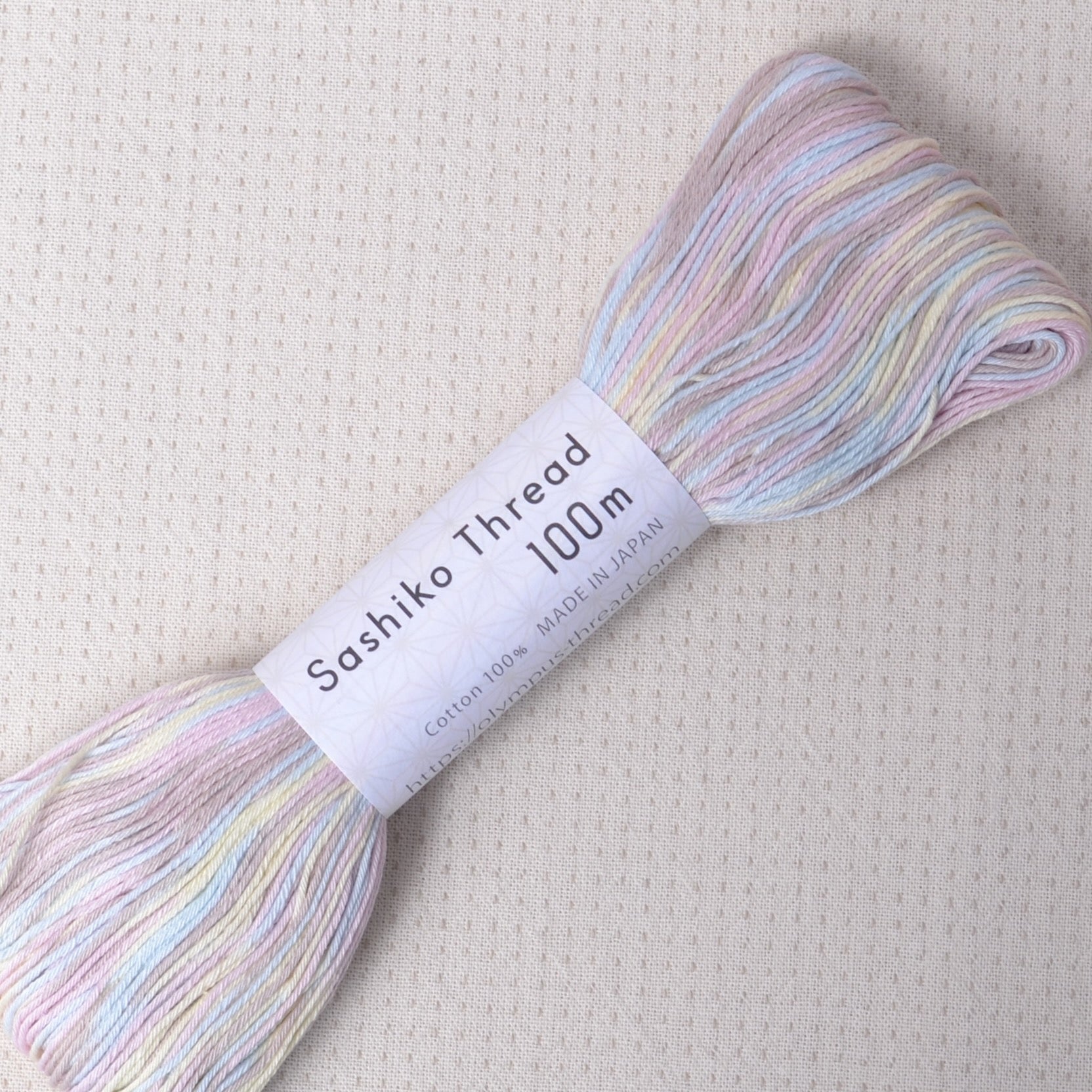 Sashiko Thread, Olympus short-pitch pale colours skein, 100 meters