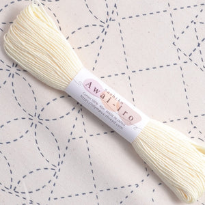 Pale yellow sashiko thread