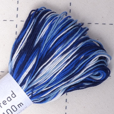 20m Skein Olympus Sashiko Thread - Variegated Blue/Green (#77) – Snuggly  Monkey