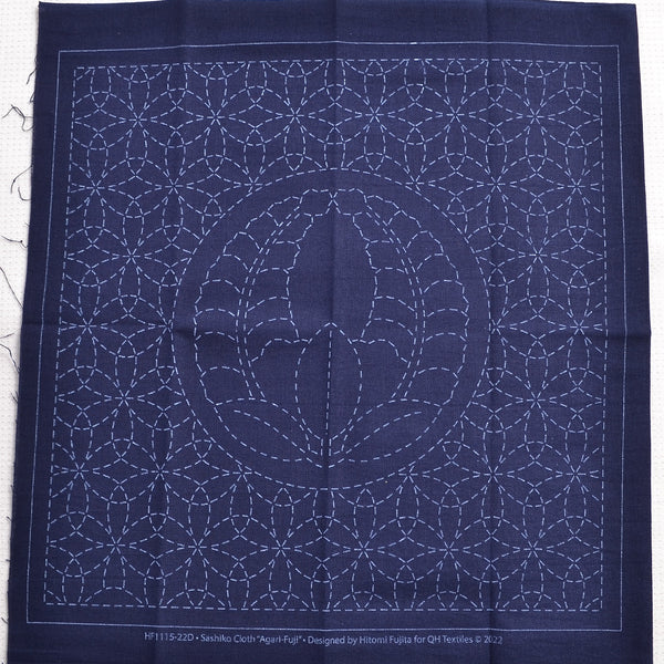 Sashiko Cloth, Agari-Fuji - A Threaded Needle