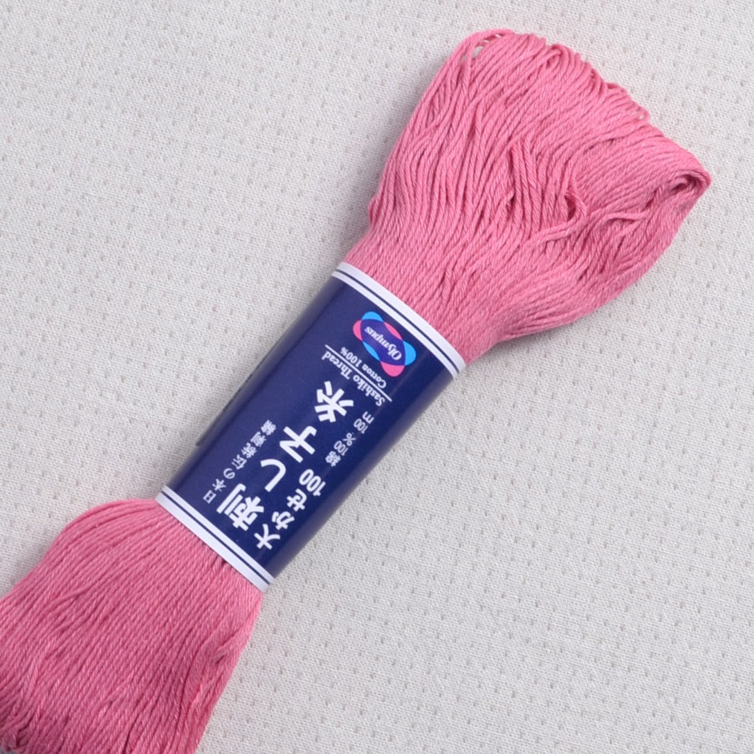 Sashiko Thread, Olympus 100 meter skein, pink 110