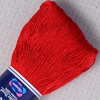 Olympus sashiko thread, 100 meter skein, red