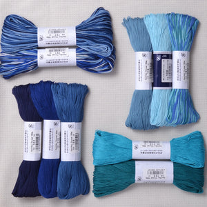 Olympus Sashiko Thread, 100 meter skeins, blue