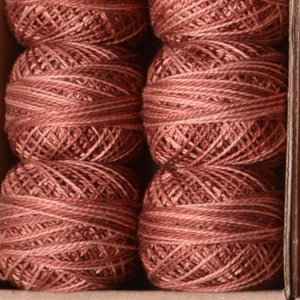 #8 cotton thread, Valdani variegated rust