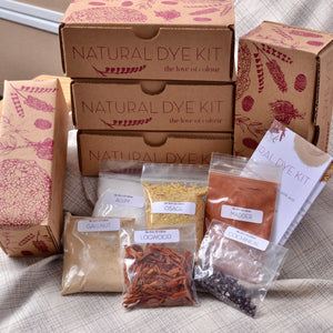 Natural dye kit for dying fabric