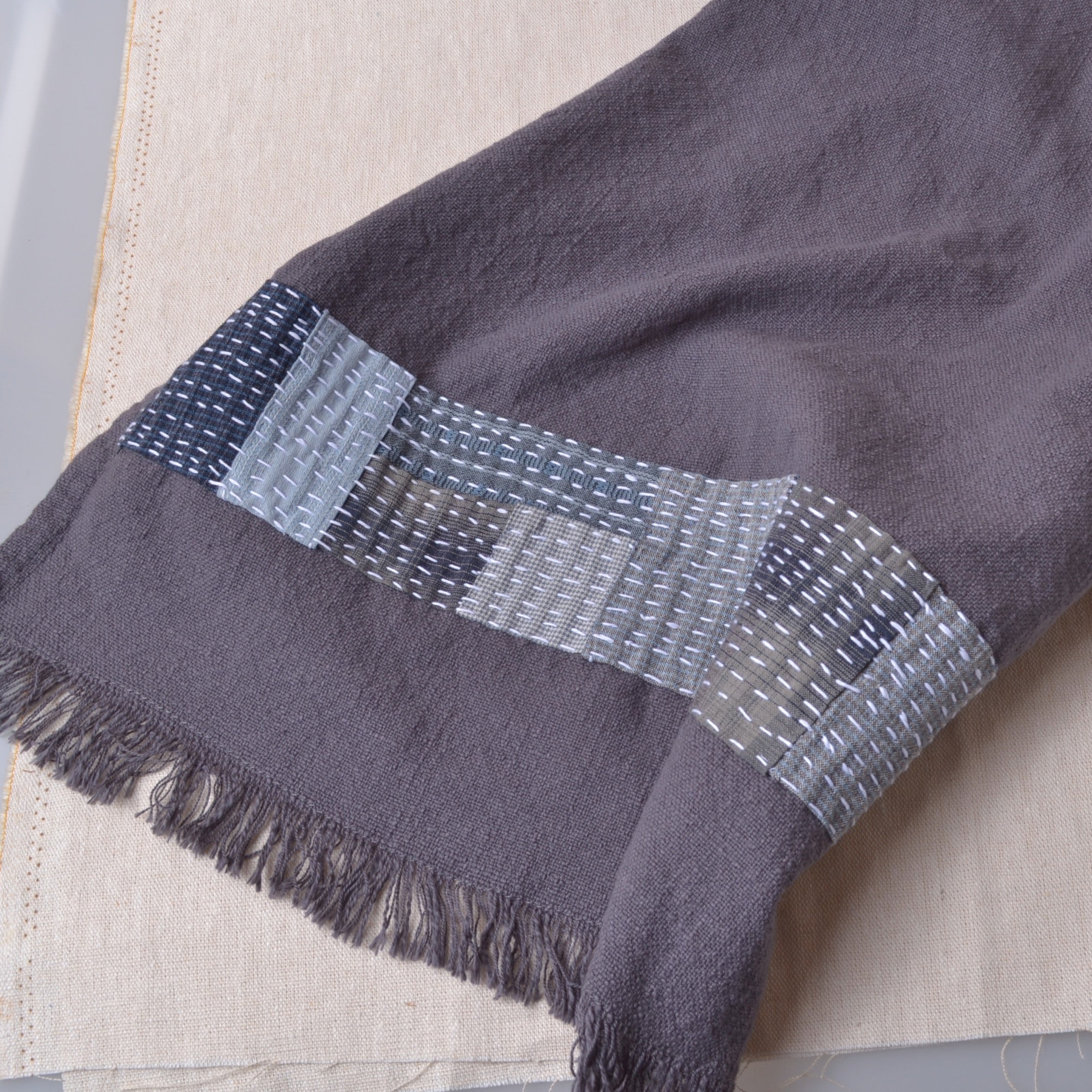 Carcoal grey kitchen towel for stitching