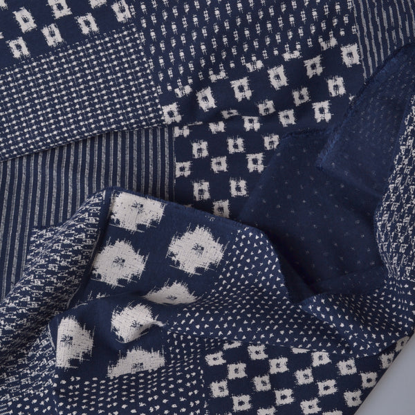 Japanese Print Kasuri Patterns, Multiple Patterns 2 - A Threaded